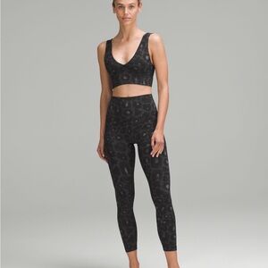 Lululemon align high rise pant 28” spray leopard black multi